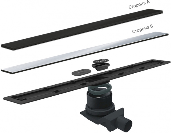 ������� ����� Pestan Confluo Frameless Line 300 black glass