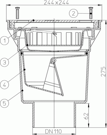 HL 606S/1 ���� � ������������ �������� DN110