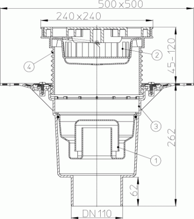 HL 616HLW/1 ���� � ������������ �������� DN110