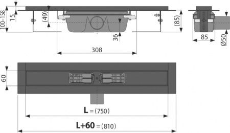 ������� ����� AlcaPlast APZ1BLACK 75 �� � ��������