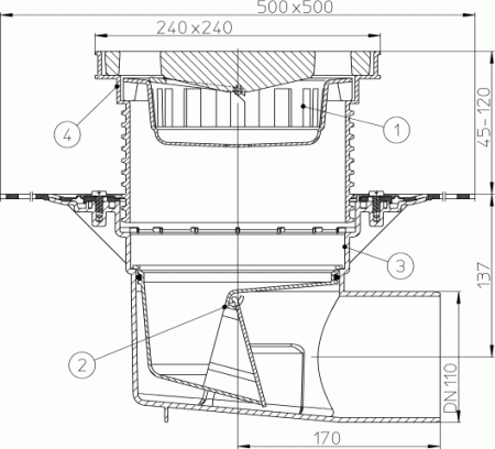 HL 615H ���� � �������������� �������� DN110