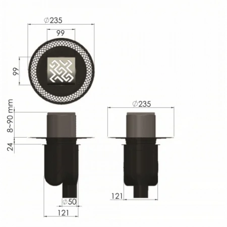 ���� �������� PLATZ Antik 100�100 ������ 094060