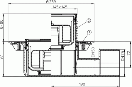 HL 5100Pr  /N ���� � �������������� �������� DN50/75