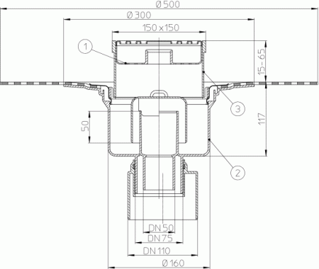 HL 317H ���� � ������������ �������� DN50/75/110