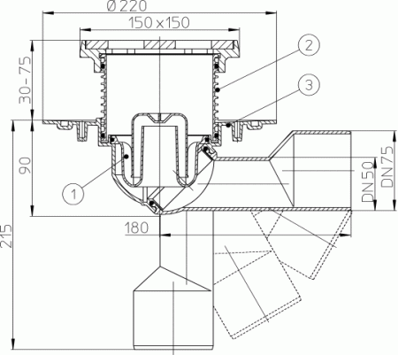 HL 81.1G ���� � ���������� �������� DN50/75