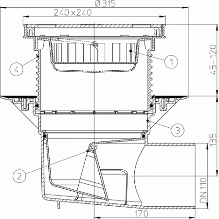 HL 615S ���� � �������������� �������� DN110