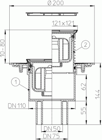 HL 310NPr-3000.31 ������ -���� � ������������ �������� DN50/75/110