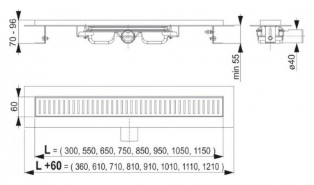 ������� ����� AlcaPlast APZ101 550 � �������