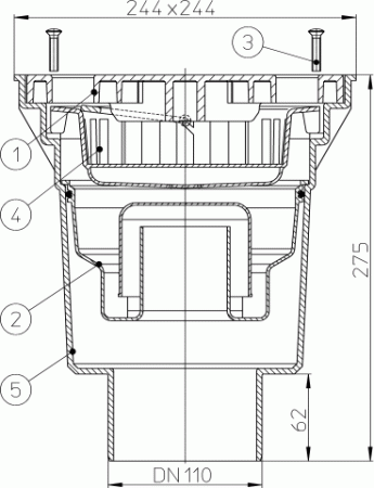 HL 606LW/5 ���� � ������������ �������� DN160