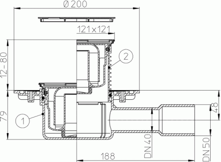 HL 510N-3000.3 ������ -���� � �������������� �������� DN40/50