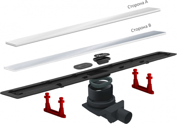 ������� ����� Pestan Confluo Frameless Line 550 white glass