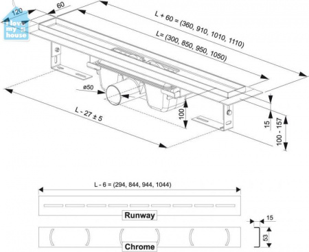 ������� ����� Ravak Chrome 1050