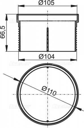 ������� ��������� Ø105 AlcaPlast ,APV0800