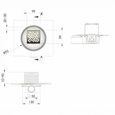 ���� �������� ZENTRUM Antik 100�100 ���� ������ 091364