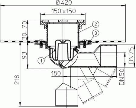 HL 81.1GH ���� � ���������� �������� DN50/75