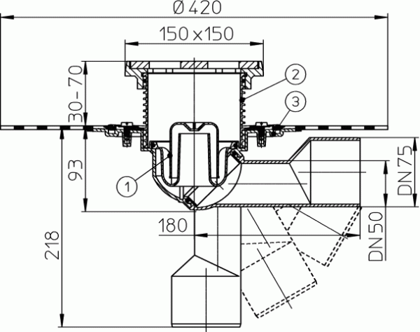 HL 81.1GH ���� � ���������� �������� DN50/75