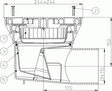 HL 605L ���� � �������������� �������� DN110