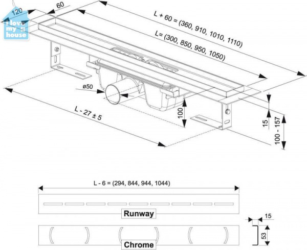 ������� ����� Ravak Chrome 950
