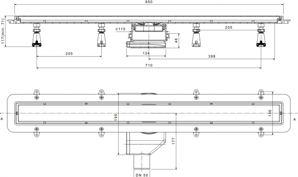 ������� ����� Pestan Confluo Premium Line 850 ������ ������/�����