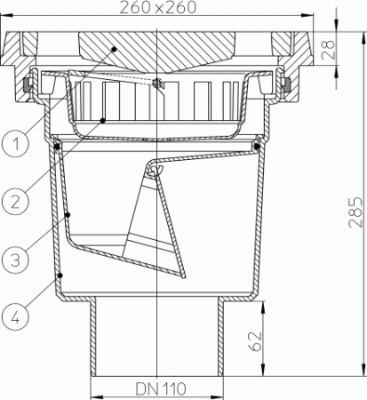 HL 606.1/5  ���� � ������������ �������� DN160
