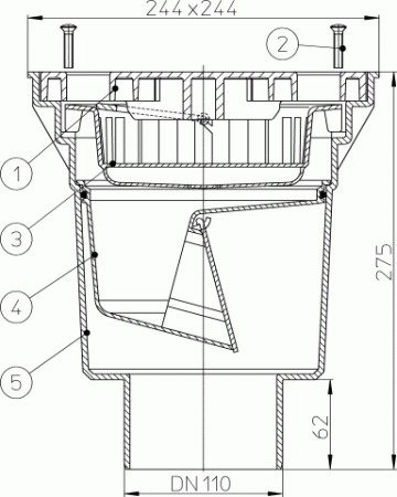 HL 606L/1 ���� � ������������ �������� DN110