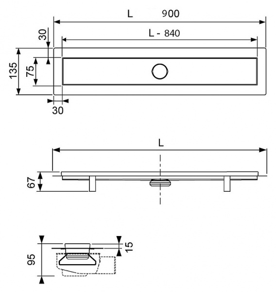 ������� ����� Tece TECElinus  90 �� �������� 15100099 (1 510 0099)