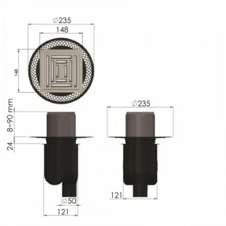 ���� �������� PLATZ Uno 150�150 ������� ���� 090070