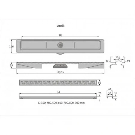 ������� ����� Berges B1 Antik 600 ������ ������ 092024